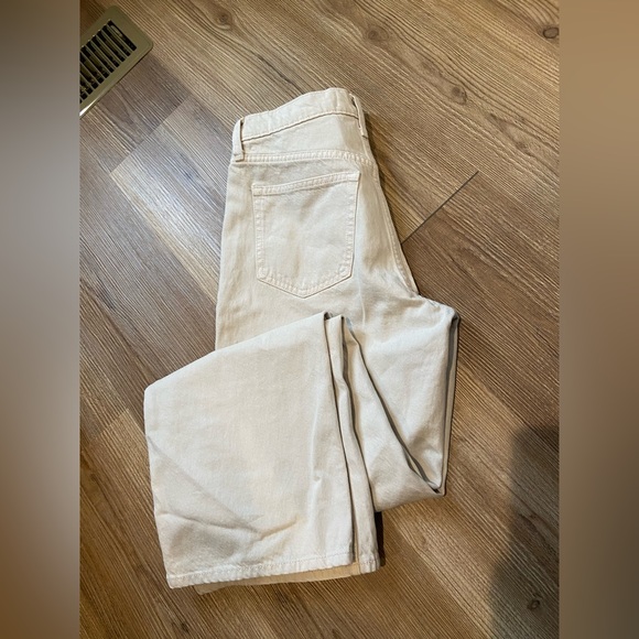 NWT Abercrombie & Fitch High Rise Loose Jean in stone size 4R - Picture 9 of 9